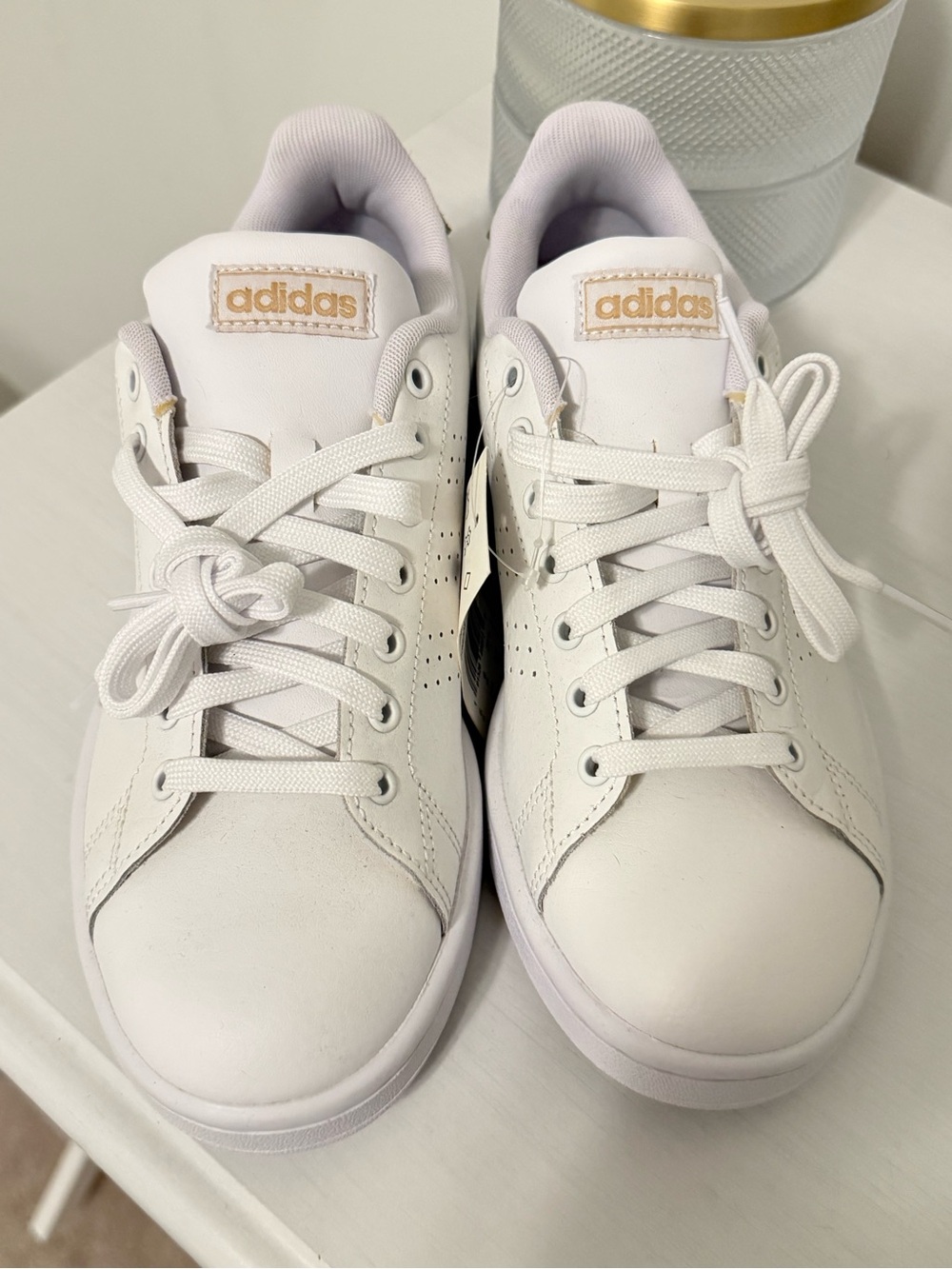 adidas white sneakers - brand new!